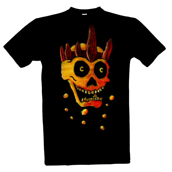 Golden skull