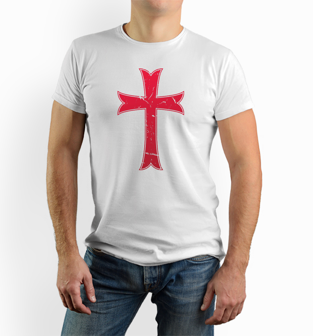 T-shirt Knights Templar cross Tshirt