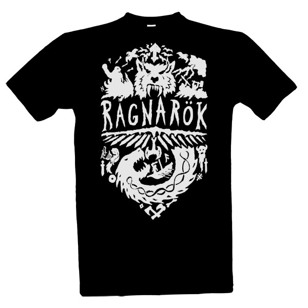 Ragnarok end of the world black and white