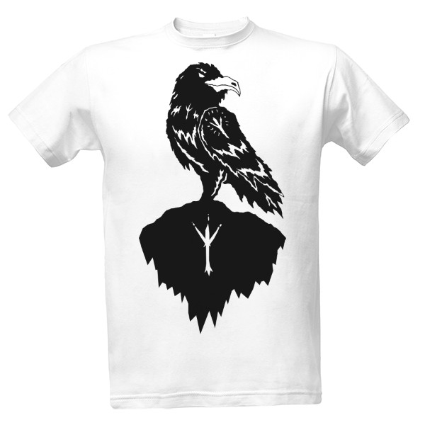 T-shirt Raven with runes