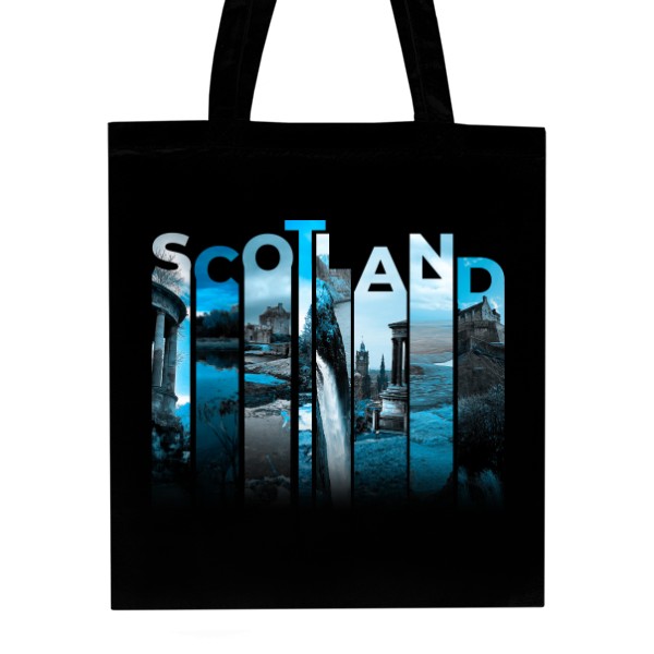 Unisex Cotton Bag Scotland name with photos