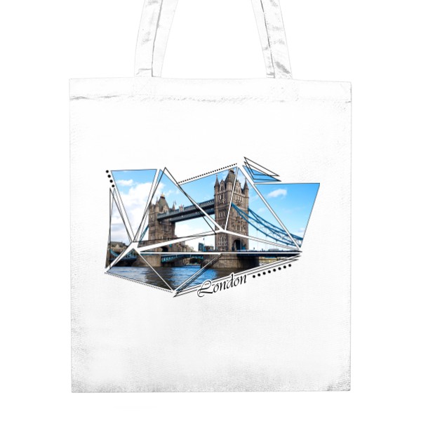 Unisex Cotton Bag Shapes of London