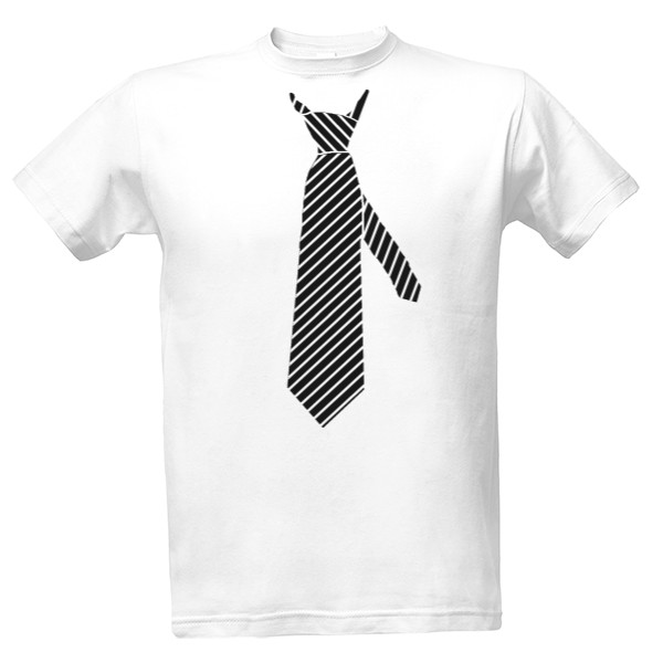 T-shirt Striped tie