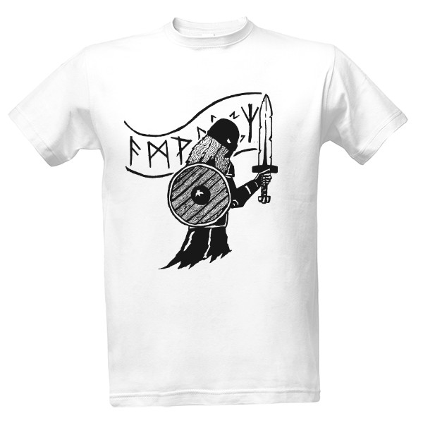 Viking Warrior with Runes T-shirt